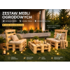Meble ogrodowe paletowe drewniane Zestaw - Ławka 120x60