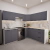 Zestaw mebli kuchennych 230x190 cm Alaska Antracyt UC