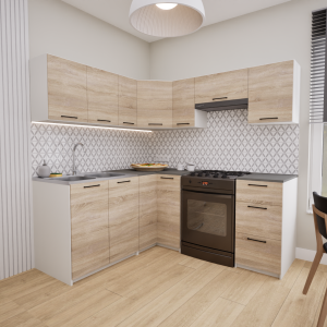 Zestaw mebli kuchennych 170x190 Nicea Sonoma UC