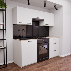 Zestaw mebli kuchennych 180 cm Portland Biały UC