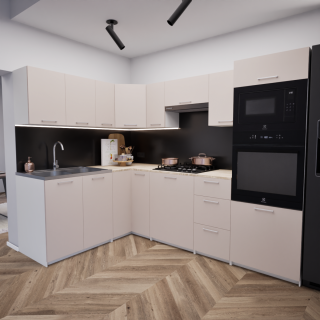 Zestaw mebli kuchennych 170x250 cm Petersburg Kaszmir UA