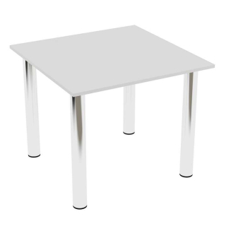 Stół kuchenny Nogi Chrom 80x80 Biały Stół kuchenny Nogi Chrom 80x80 Biały