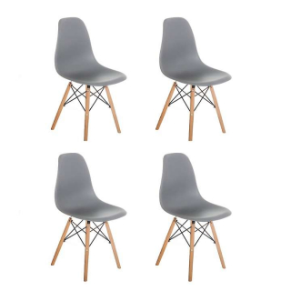 Zestaw 4x krzesło Milano Design DSW Skandynawskie Szare Zestaw 4x krzesło Milano Design DSW Skandynawskie Szare