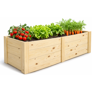Drewniany Warzywniak Donica / Inspekt 120x35x36 cm – Idealny do Twojego Ogrodu!
