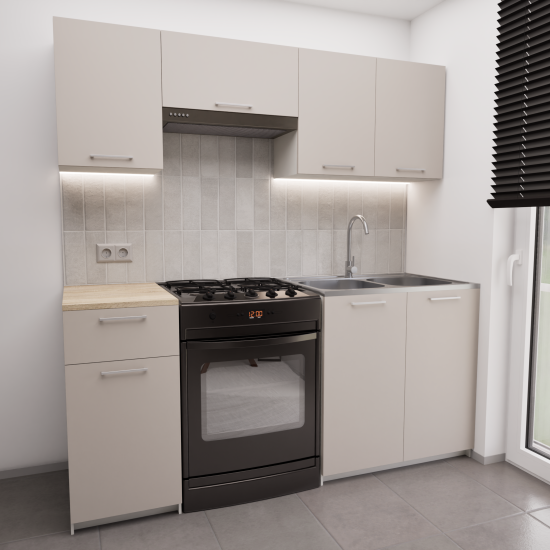 Zestaw mebli kuchennych 210x210 Almeria Kaszmir UA