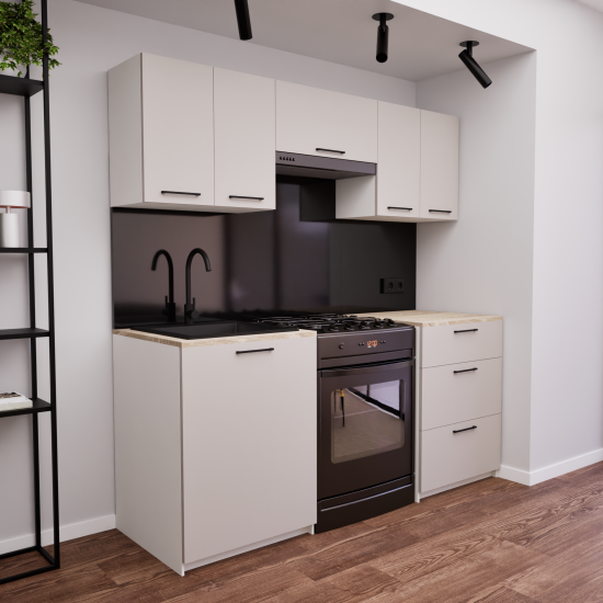 Zestaw mebli kuchennych 180 cm Portland Kaszmir UC