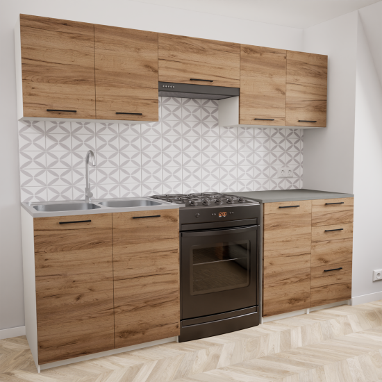 Zestaw mebli kuchennych 220cm Odessa Craft UC