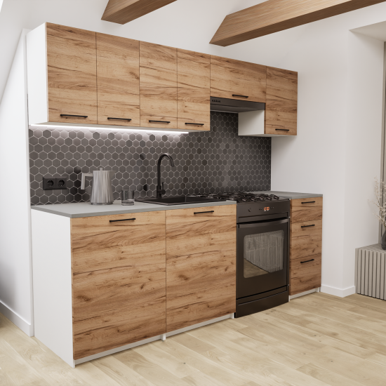 Zestaw mebli kuchennych 220cm Salwador Craft UC