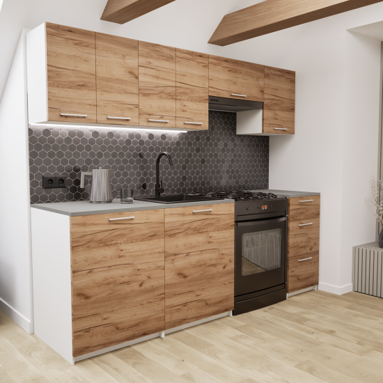 Zestaw mebli kuchennych 220cm Salwador Craft UA
